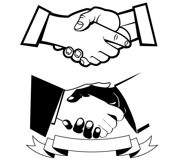 Handshake Free Vector Art | Free Download Shaking Hands Clip Art 