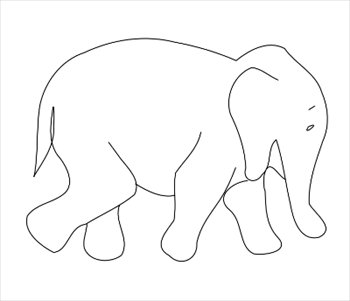 Free elephant-outline Clipart - Free Clipart Graphics, Images and 