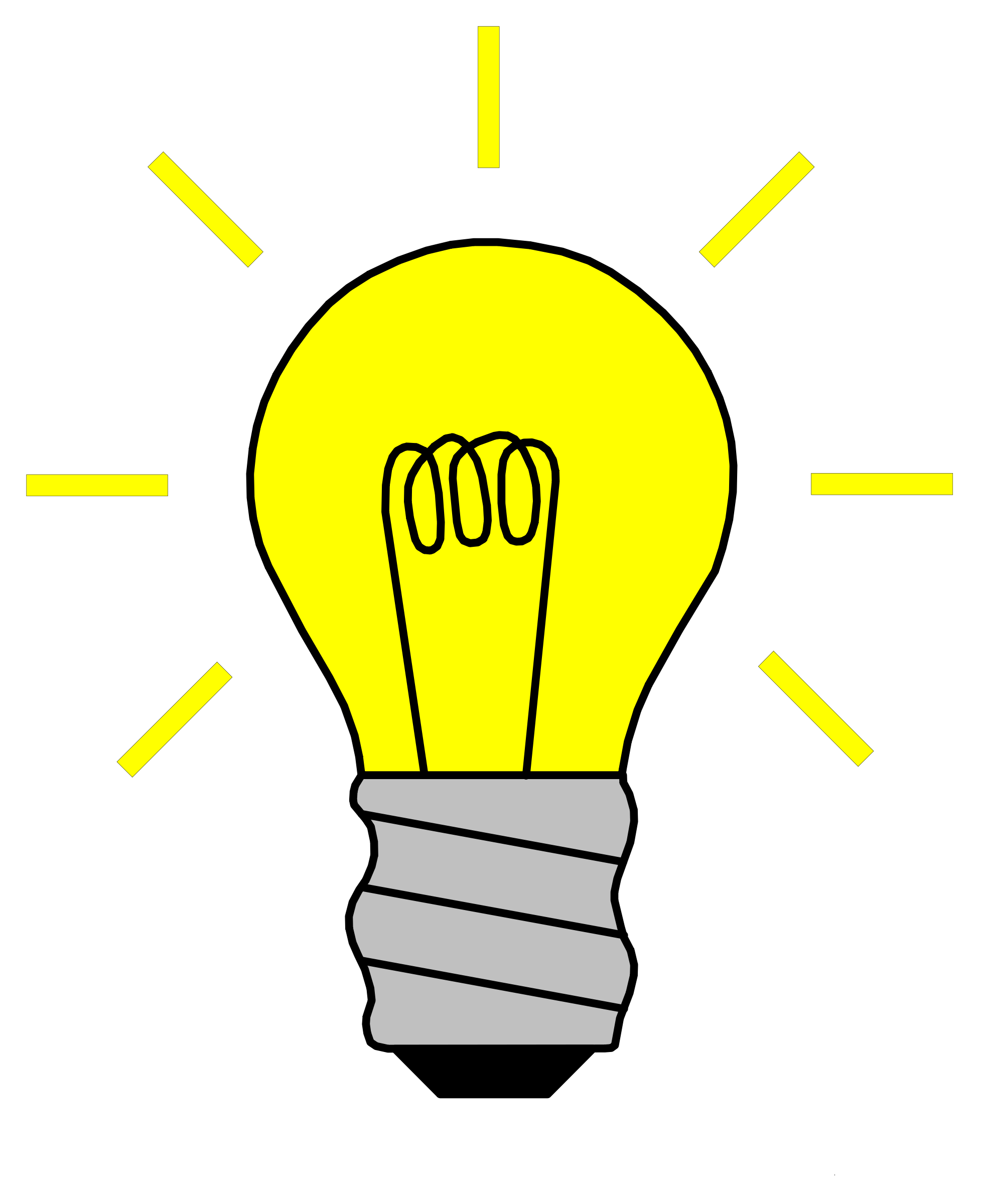 Light Bulb Clip Art Black And White | Clipart library - Free Clipart 