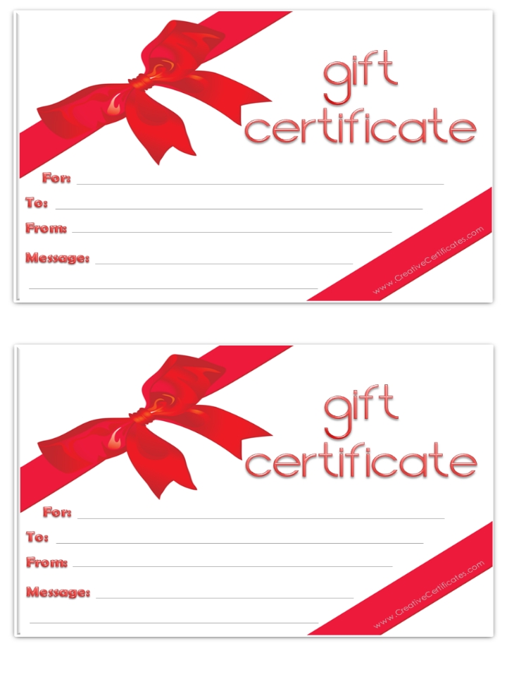 Creative Gift Certificate Templates - NextInvitation Templates