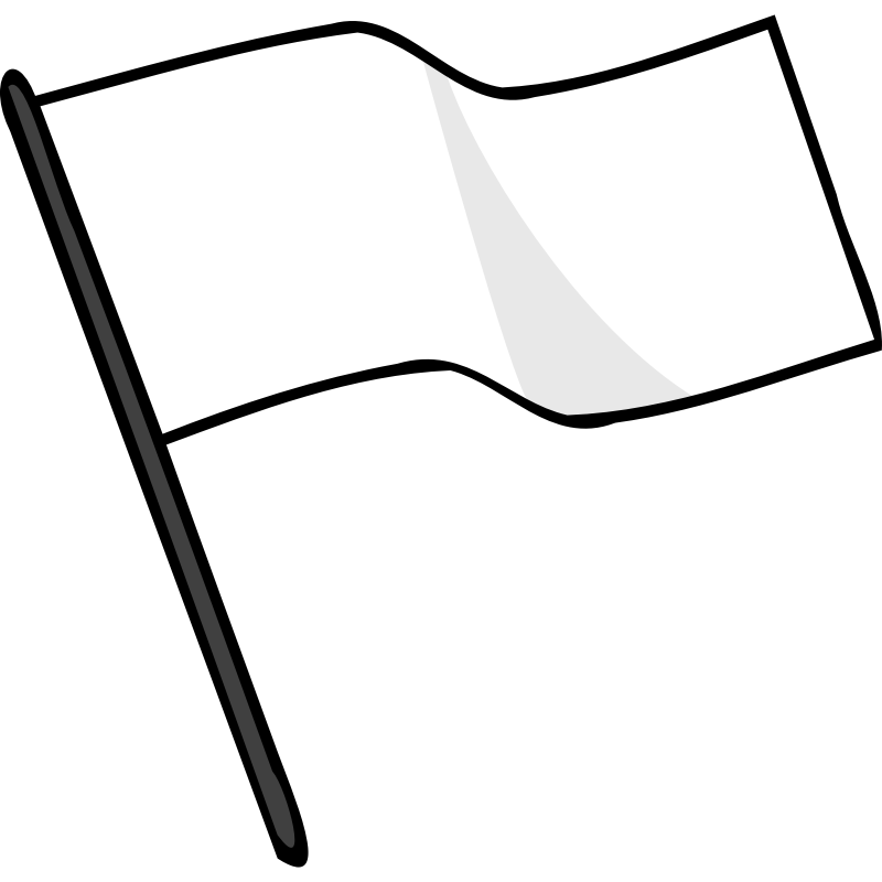 Clipart - Waving white flag