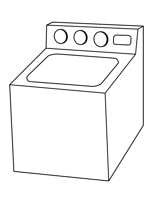 Washing Machine Colouring Pages