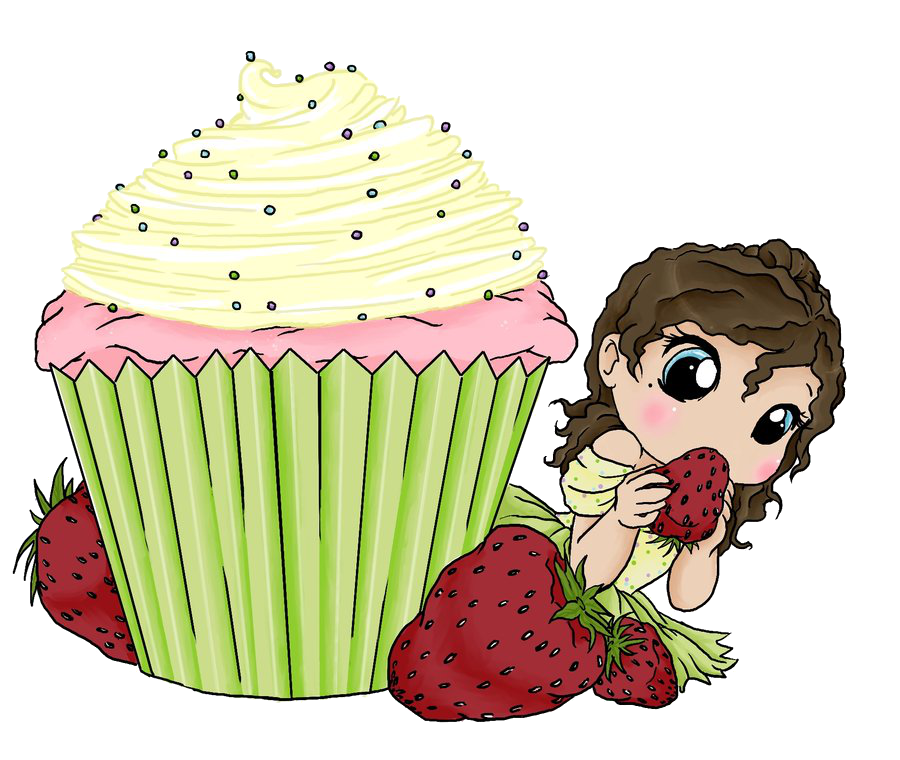 Chibi Sweets - Cupcake by Art-forArts-Sake on Clipart library