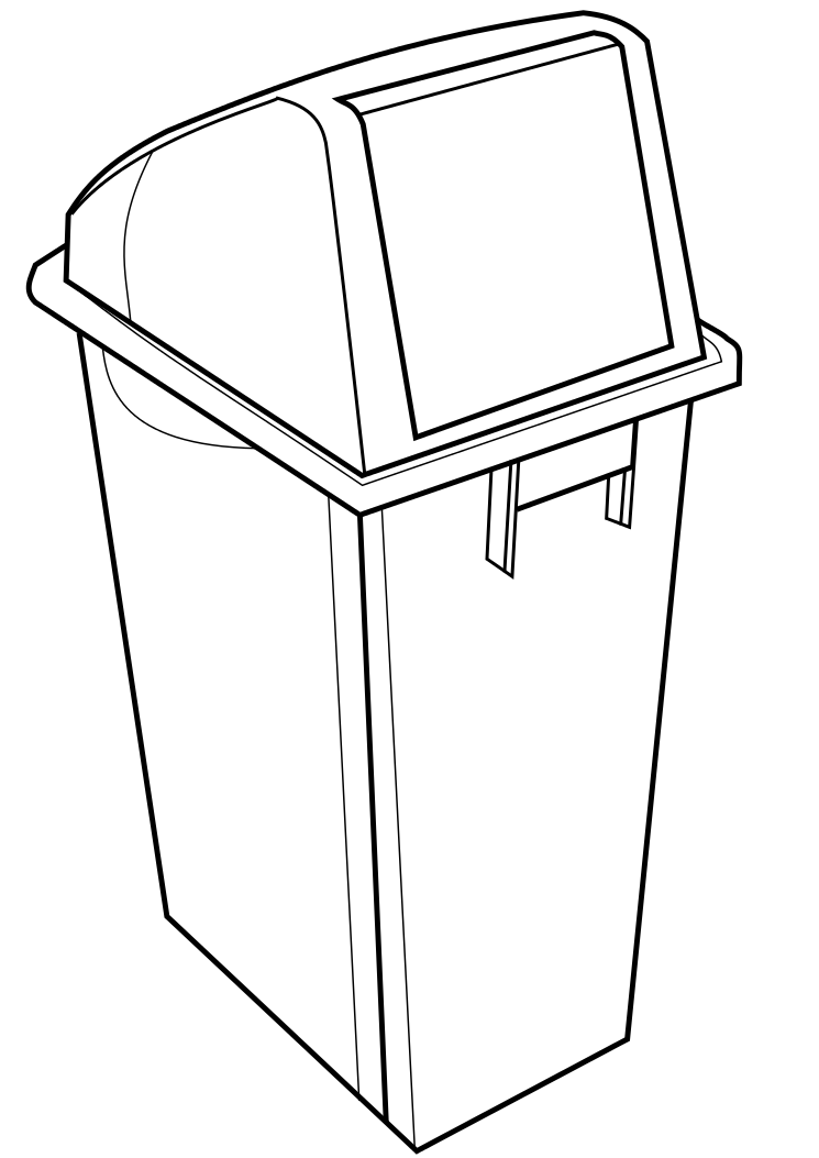 Recycling Bin Template by spiderlily-studio on Clipart library
