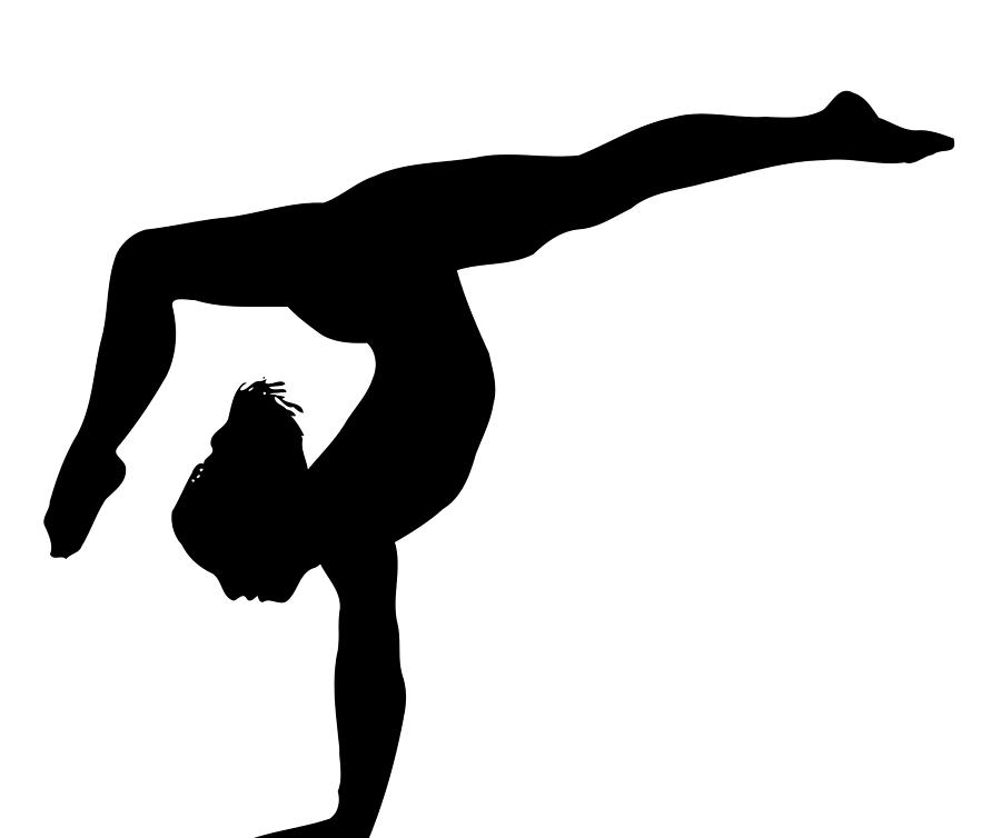 gymnast gymnastic black & white picture a4 gloss Print gift UNFRAMED monochrome 