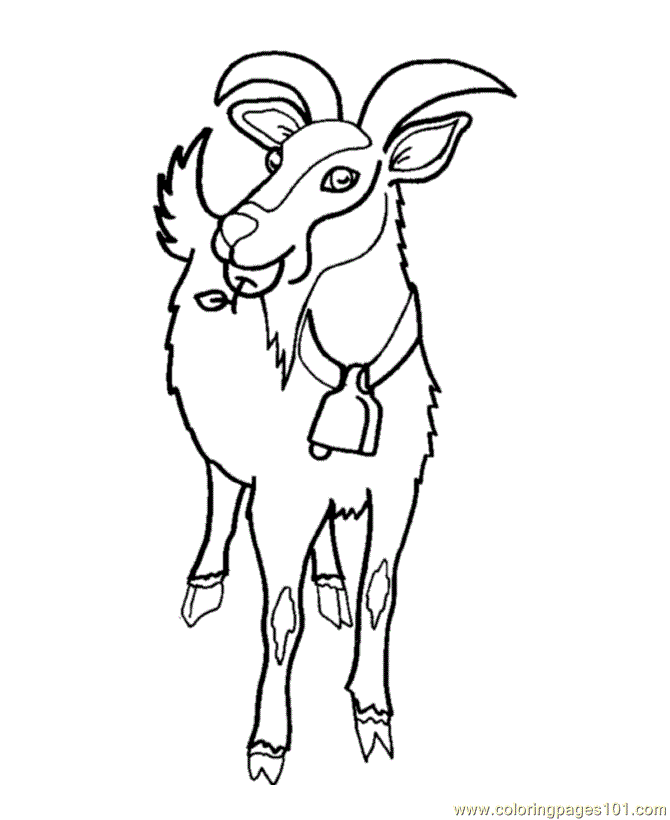 e ram Colouring Pages