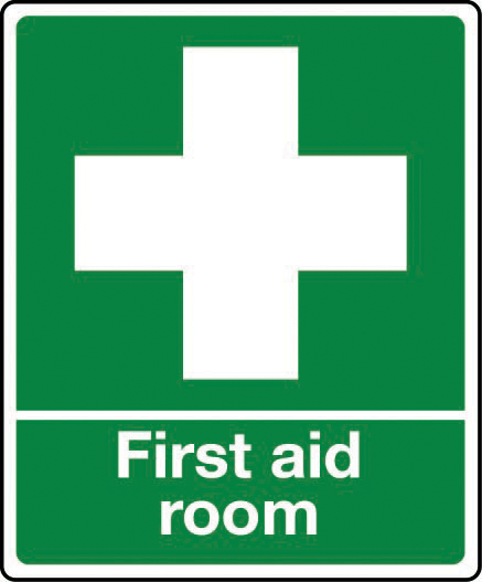 First aid room signs