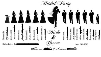 Wedding Party silhouette Ideas -Book or fan? | Weddings, Do It 