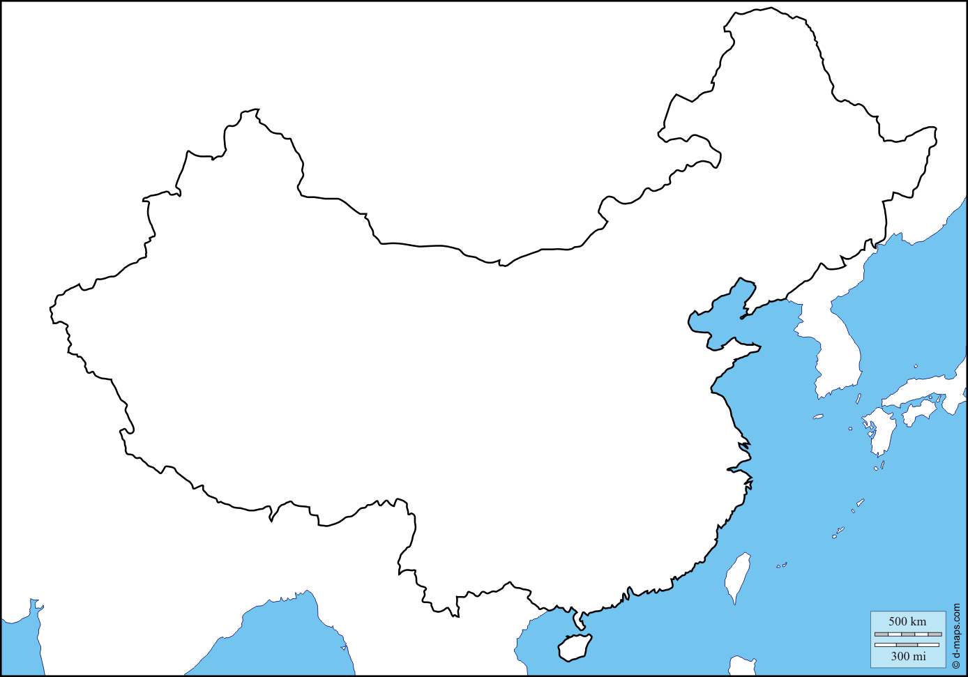 Free China Outline, Download Free China Outline png images, Free