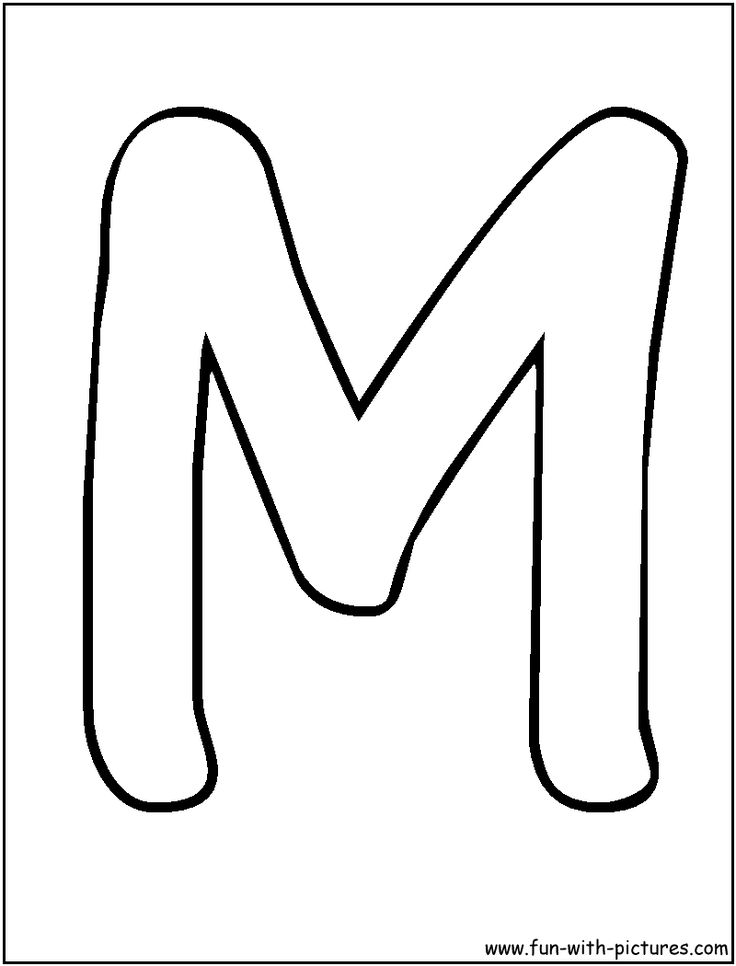 Letter M In Bubble Letters Clip Art Library