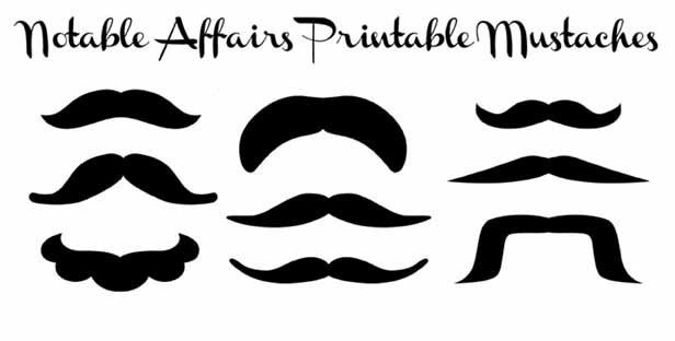 mustache photo props