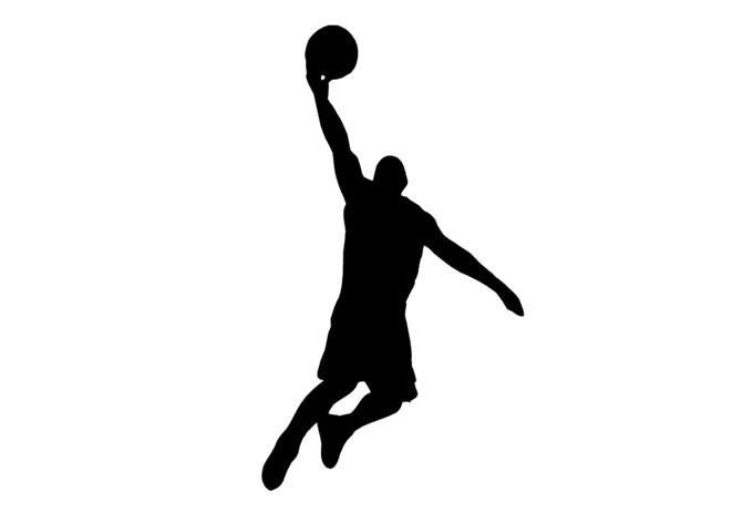 Basketball Player 01 Wall Sticker - Great Sports Silhouette Decor