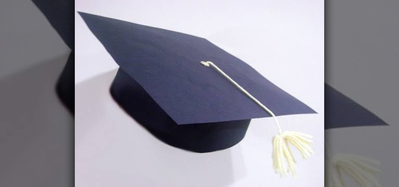 paper grad hat