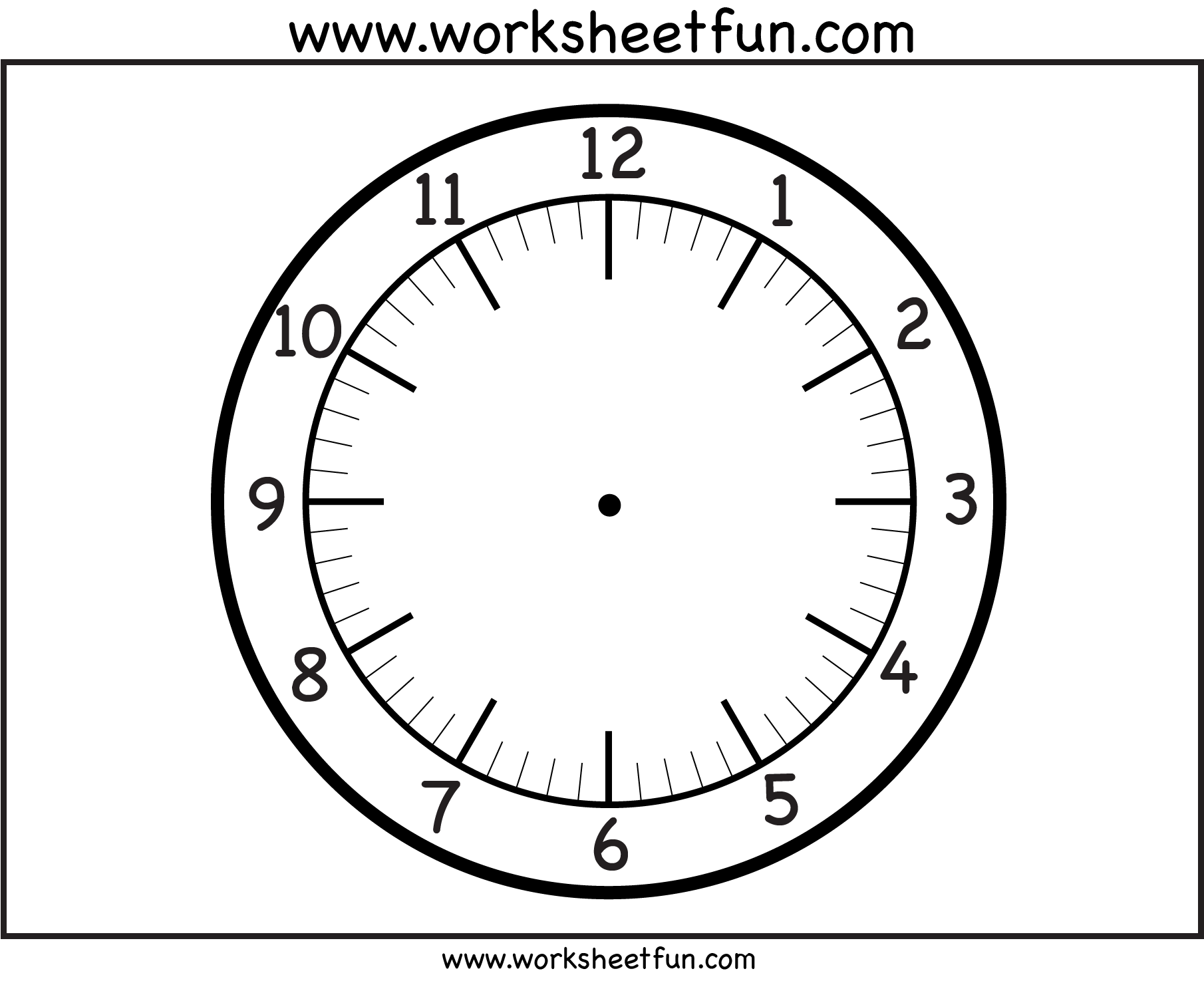 Clock Face Hour Hand And Minute Hand Clip Art Library
