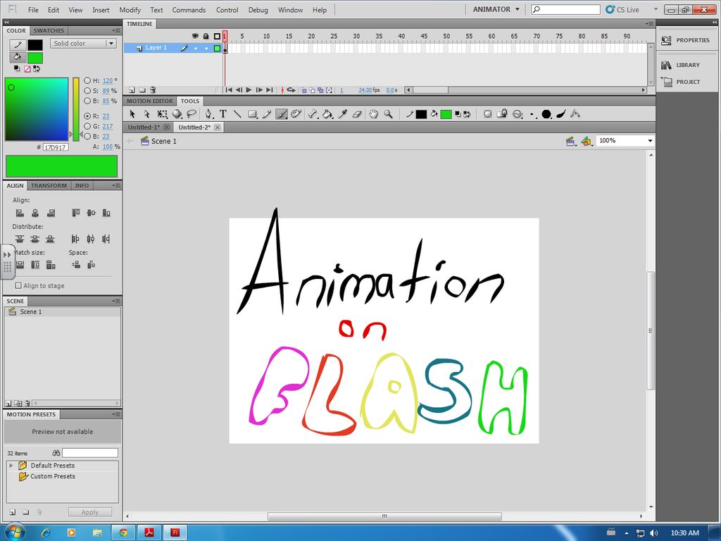 flash animation