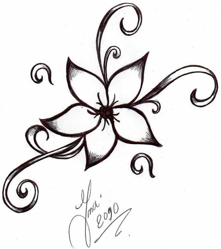 Easy To Draw Flower Designs - Clipart library