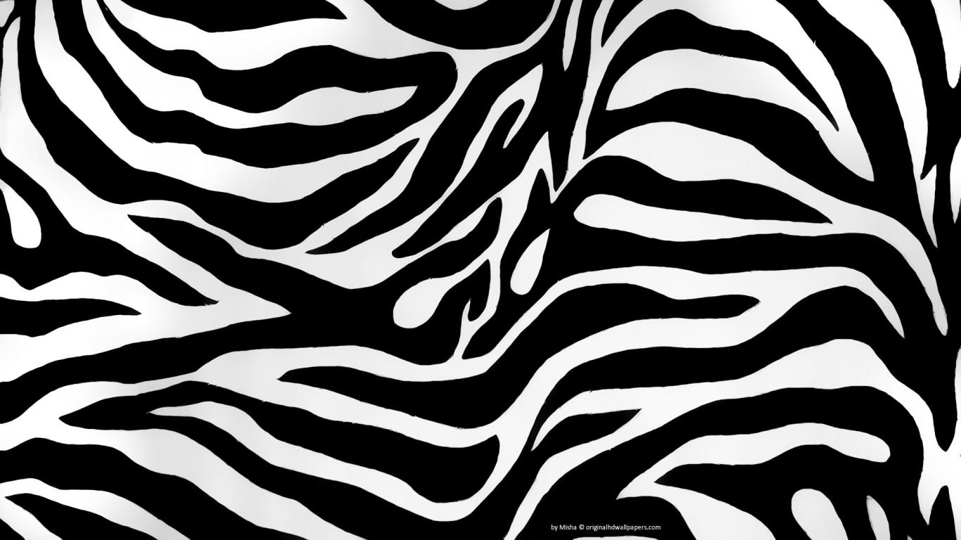 Download Zebra Print Wallpaper 1366x768 | Full HD Wallpapers