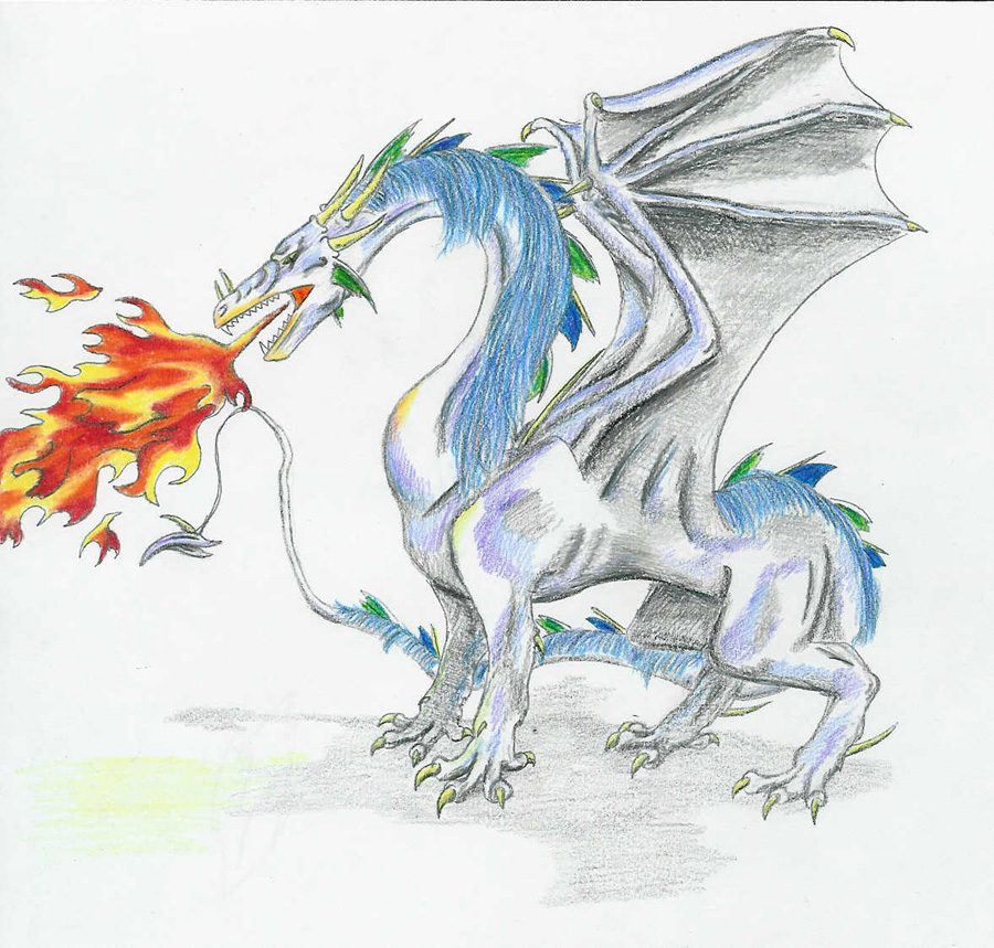 free clipart fire breathing dragon - photo #50