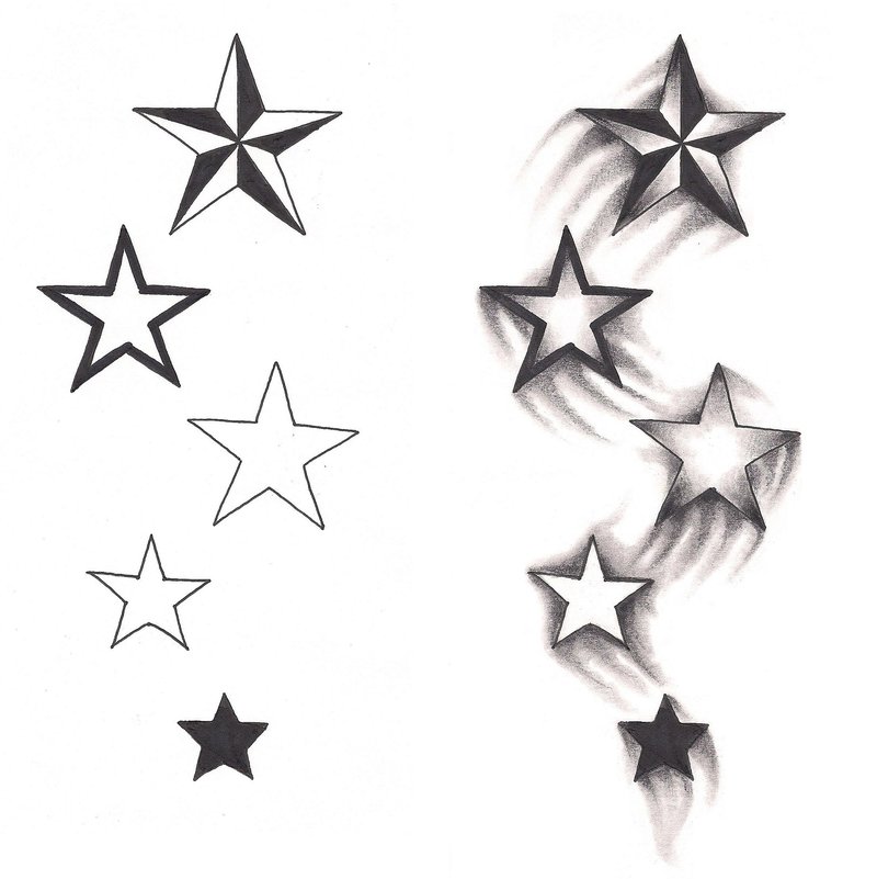 Free Star Tattoo Designs, Download Free Star Tattoo Designs png images