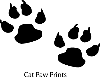 Cat Paw Print Clip Art | Crafts | Clipart library