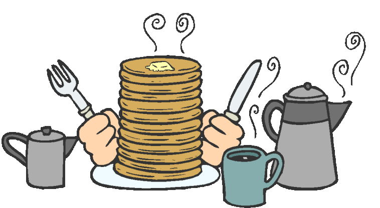 eatingrecipe.com Pancake Breakfast Fundraiser Clipart