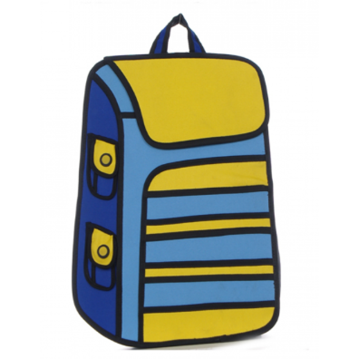 MA7ALLY - Comic Cartoon 3D Backpack - School Bags - Office 