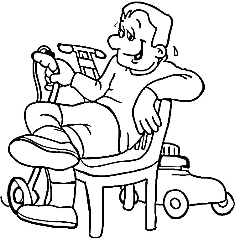 Lawn Mower Coloring Pages Images Pictures - Becuo.