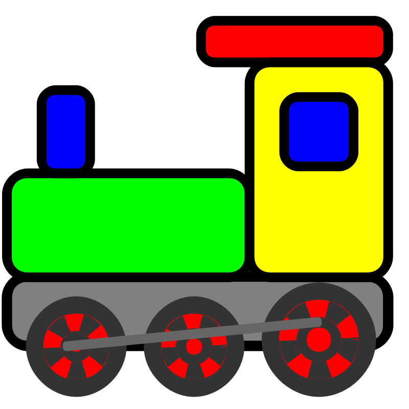Clipart - Scripted Toy Train