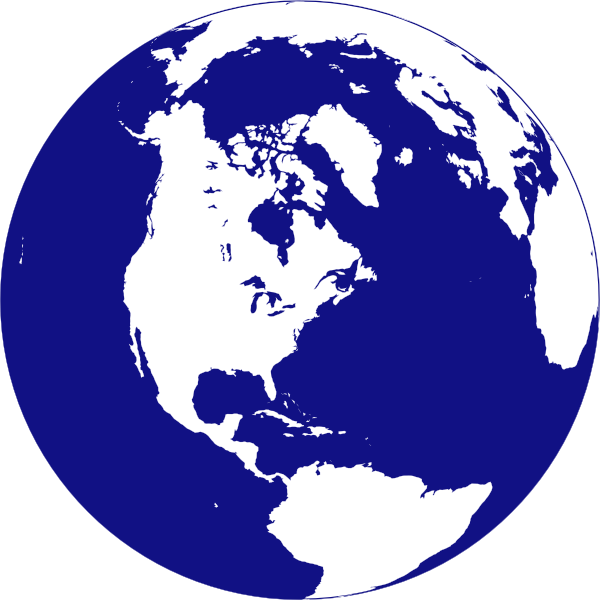 Northern Hemisphere Globe clip art - vector clip art online 