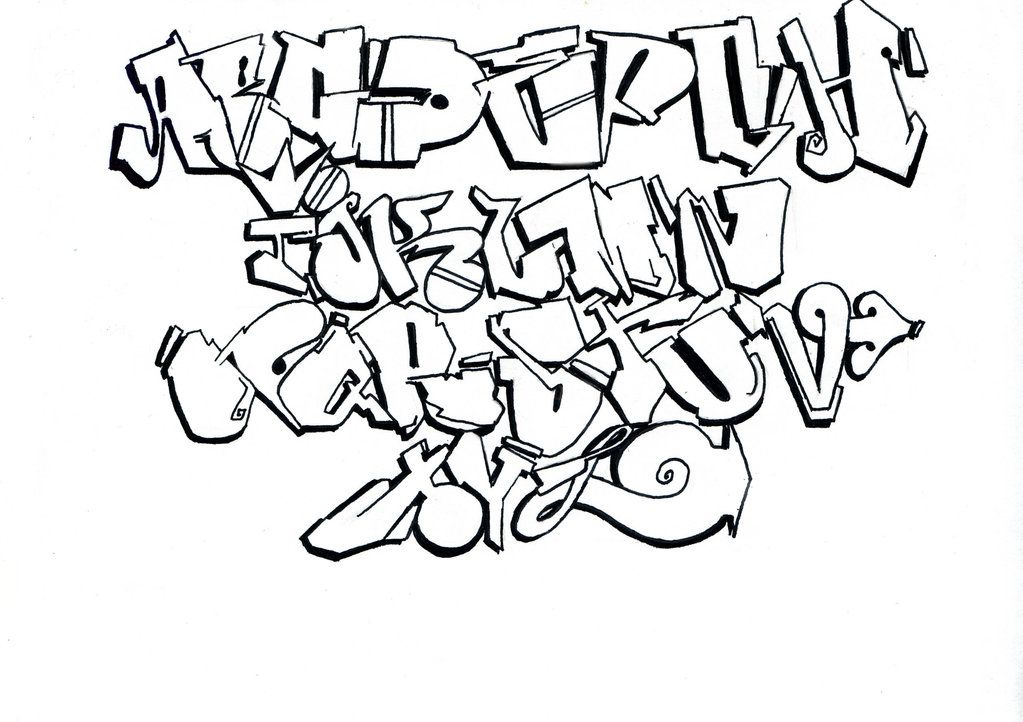 Gangsta On Alphabet Graffiti Design Tattoo Page 10