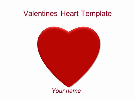 Heart Shape Clip Art PowerPoint Template