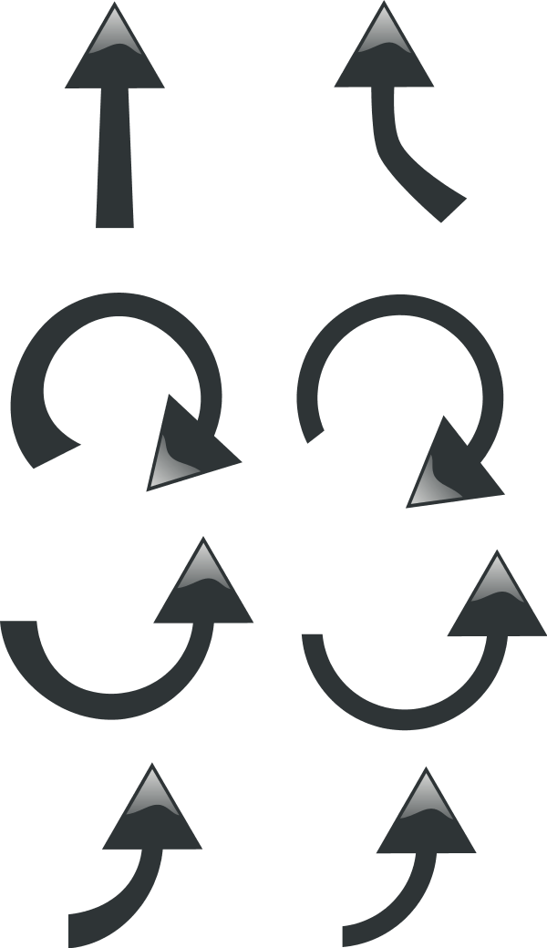 Spin Around circular arrows - vector Clip Art