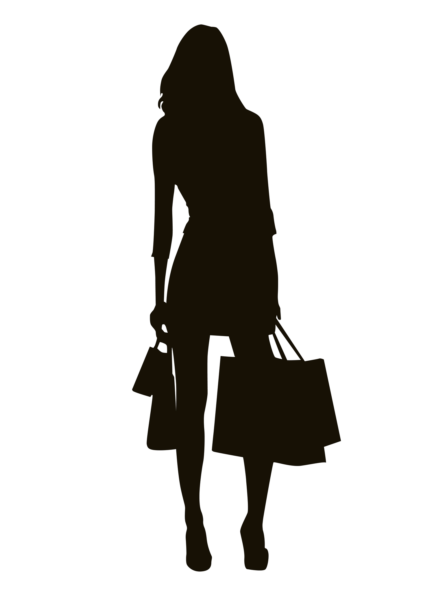 Shopping Girl Silhouette | Courseimage