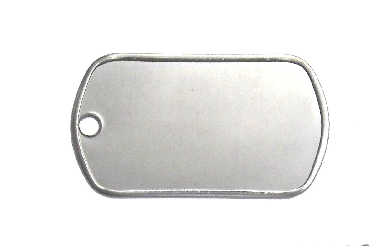  : 100 Shiny Stainless Steel Military spec Dog Tags 