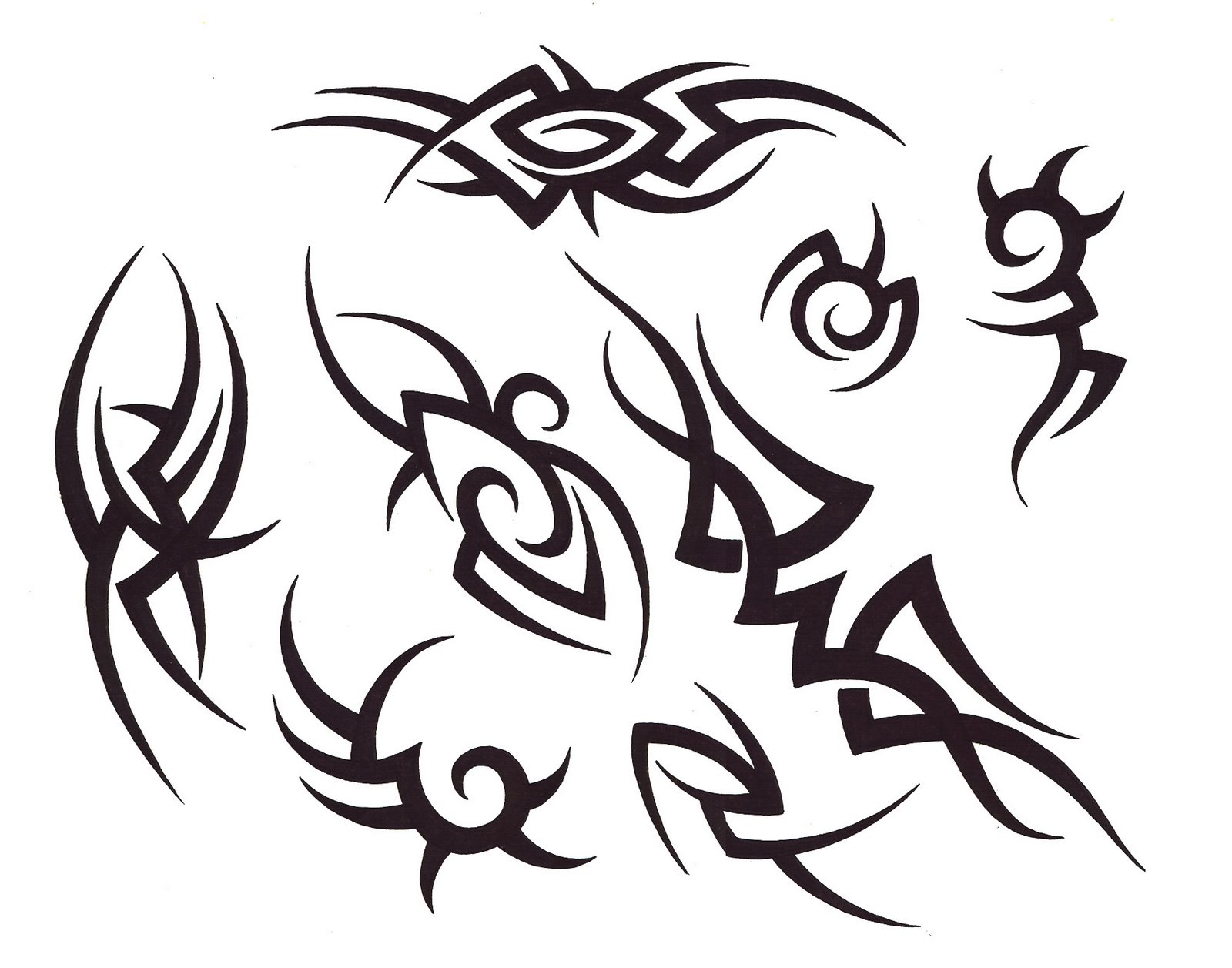 cool tribal tattoo designs to draw - Clip Art Library