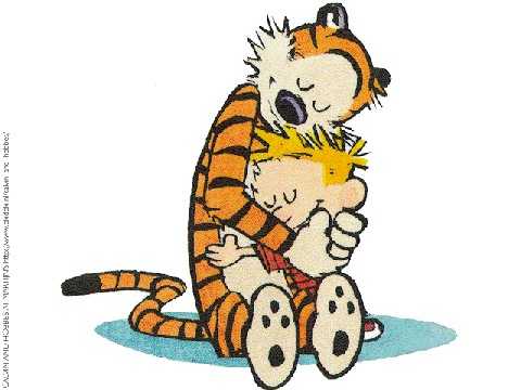 Cute Cartoons Hugging 