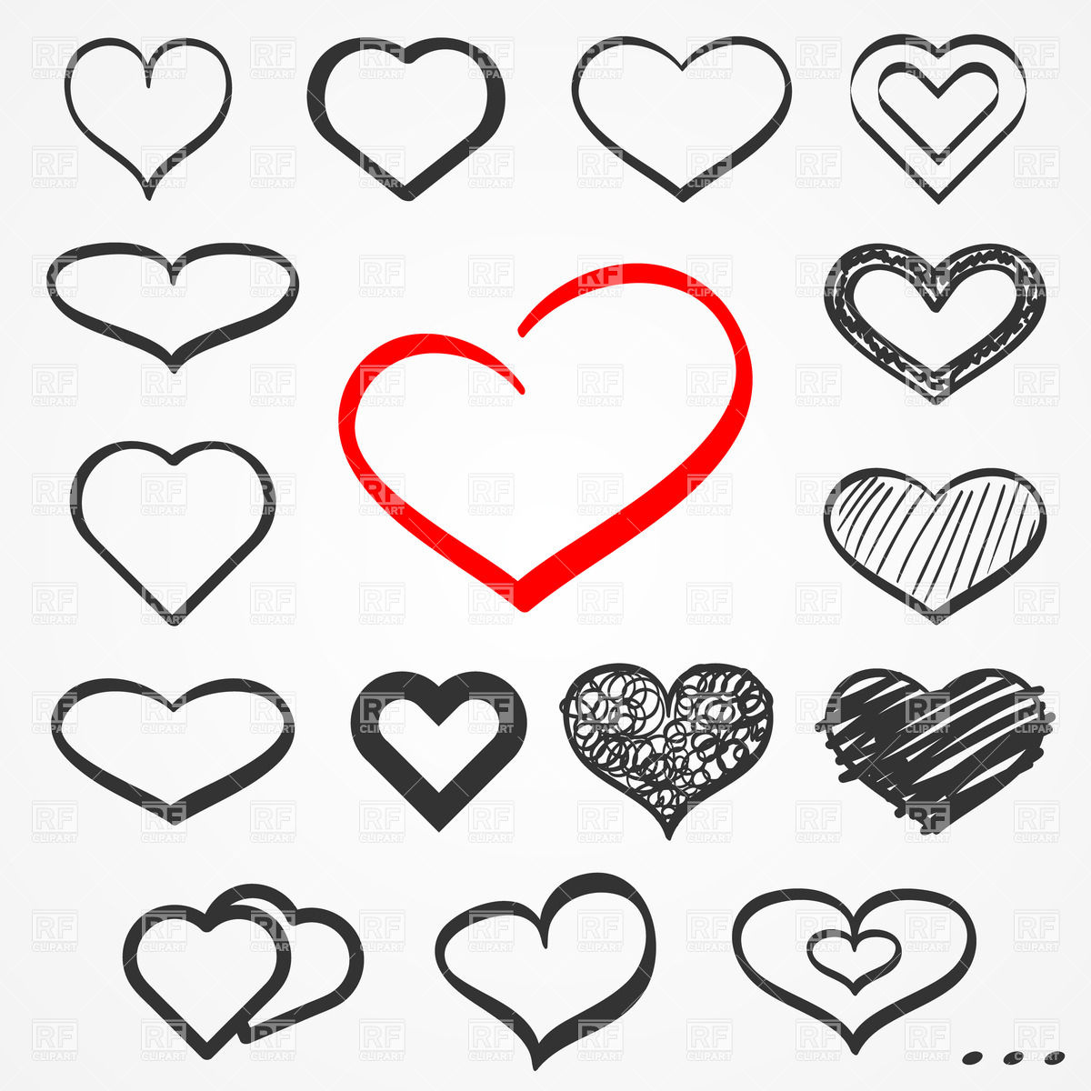 free abstract heart clipart - photo #4