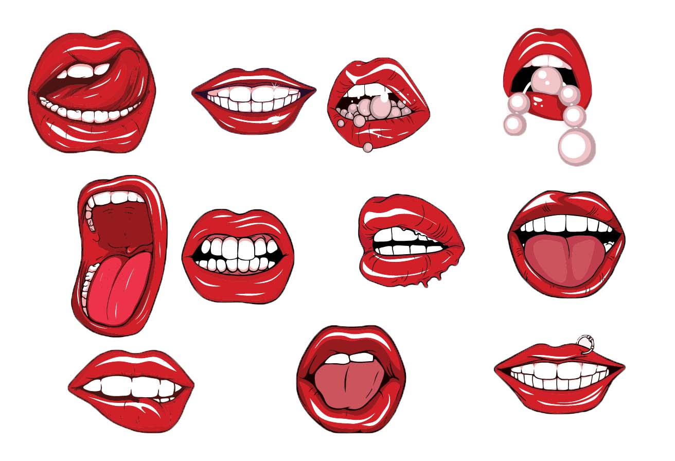 Free Lips Vector, Download Free Lips Vector png images, Free ClipArts