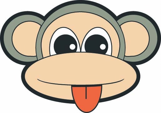 monkey head clip art - photo #34