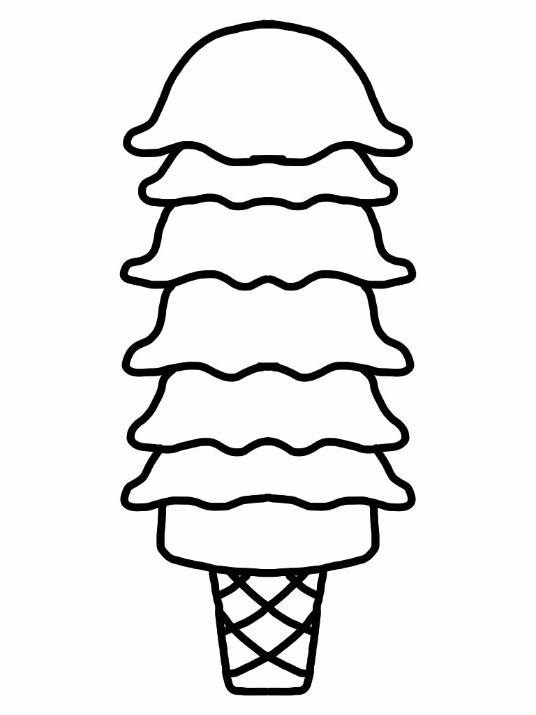 blank ice cream cone - Clip Art Library