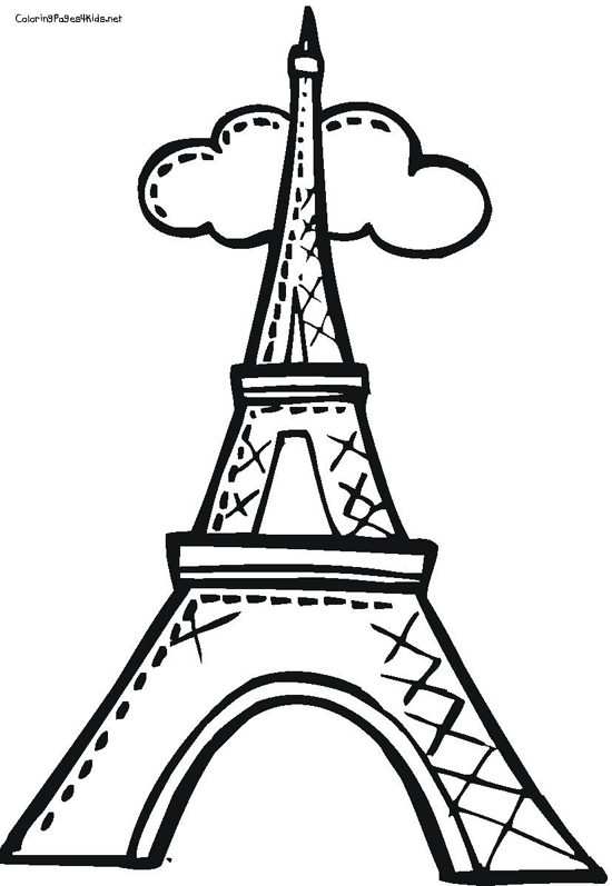 Eiffel Tower Drawing For Kids - Gallery