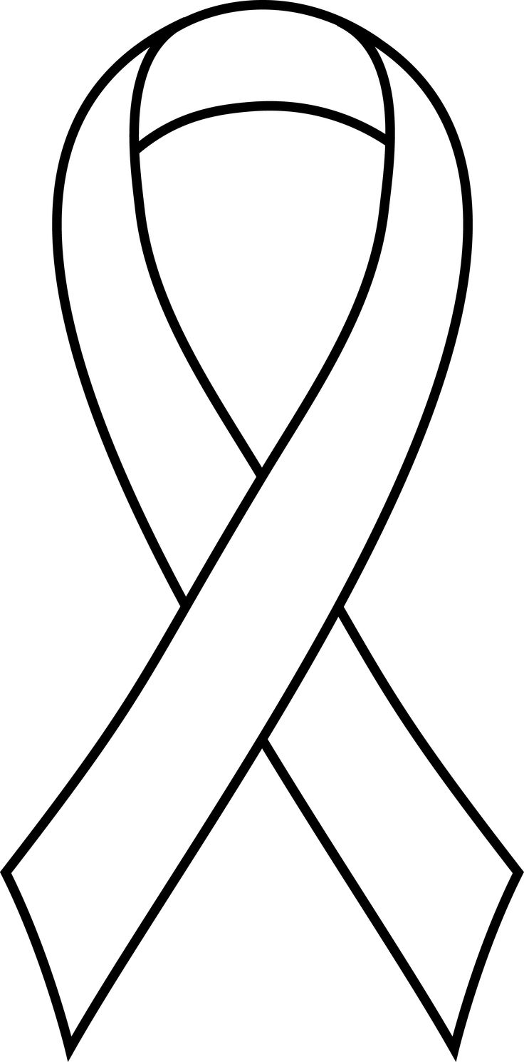 Breast Cancer Clip Art | Breast Cancer Ribbon Outline Clip Art Don 
