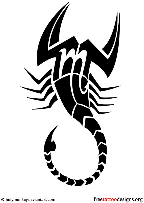 tribal scorpion - Clip Art Library
