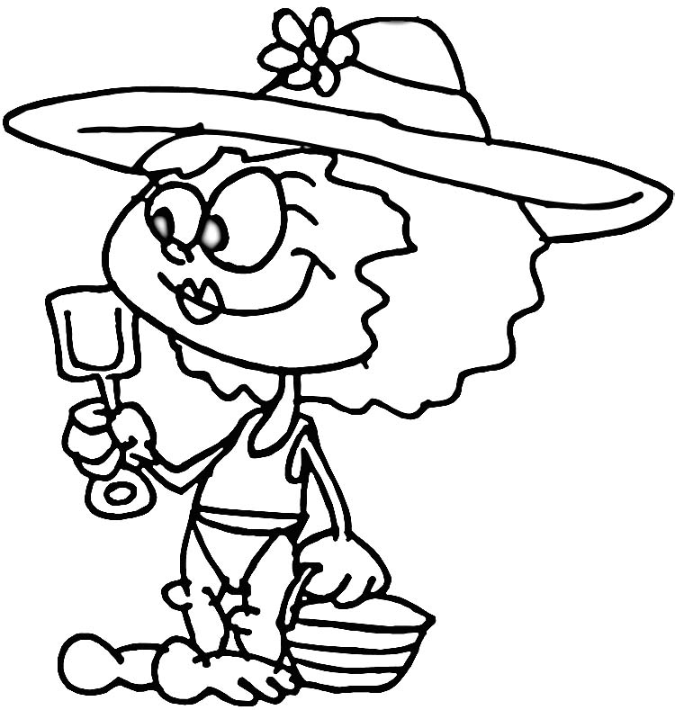 sand pail and shovel Colouring Pages (page 3)