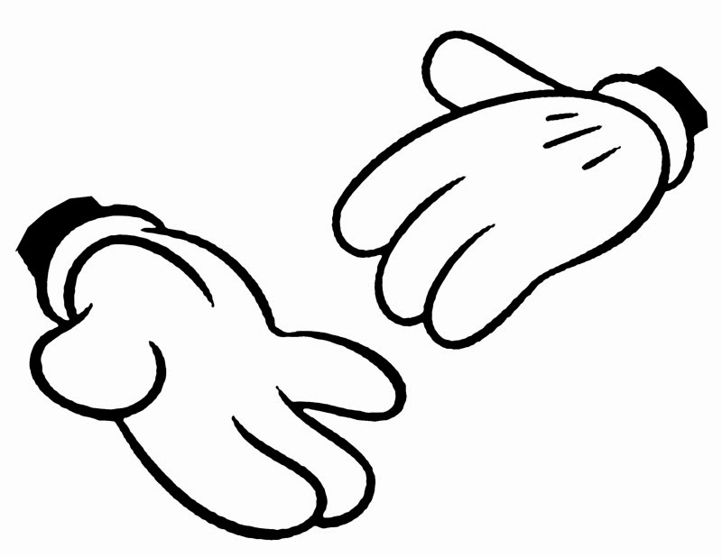 Mickey Mouse Hands or Gloves Templates. - Clipart library - Clipart library