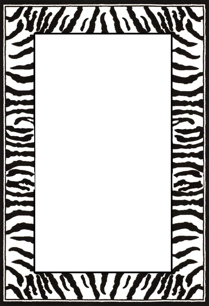 Print Paper With Zebra Print Boarder