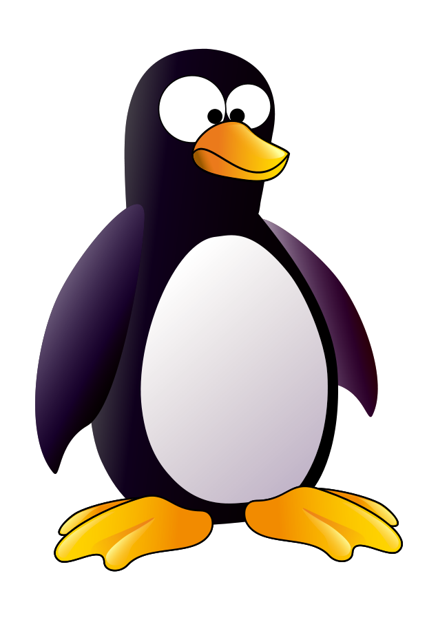 Penguin small clipart 300pixel size, free design