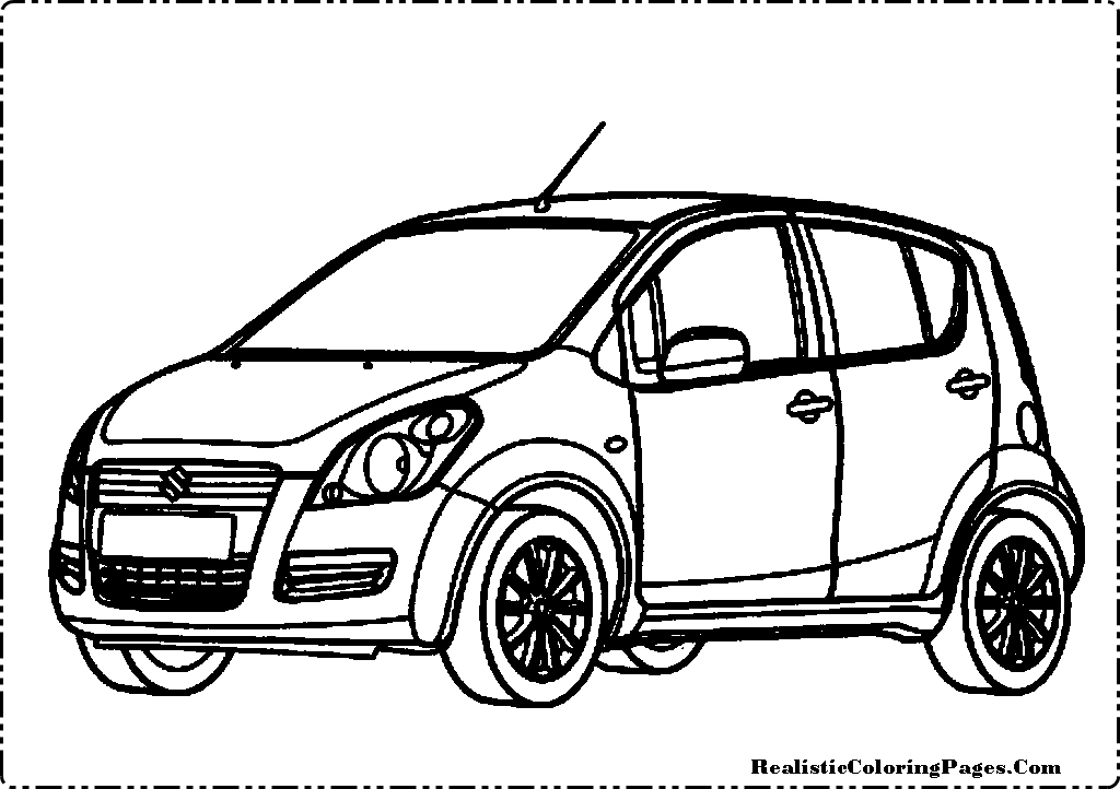 Suzuki Splash Cars Coloring Pages | Coloring Pages