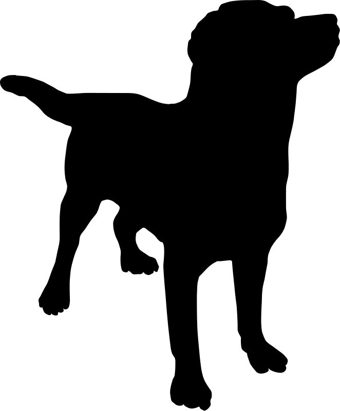 Dog Silhouette Clip Art | Craft - Crayon Art | Clipart library