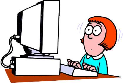 Person Using A Computer - Clipart library
